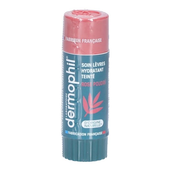 Dermophil Stick Lèvres Soin Teinté Rose Poudré (4 g)