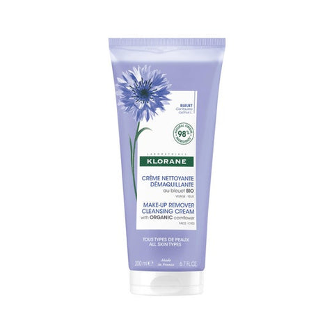 KLORANE Reinigungs- und Abschminkcreme mit Bio-Kornblume — 200 ml