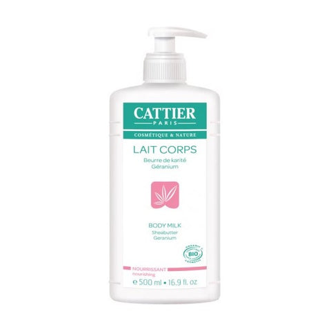 Cattier Lait Corps Nourrissant Karité géranium (500 ml)