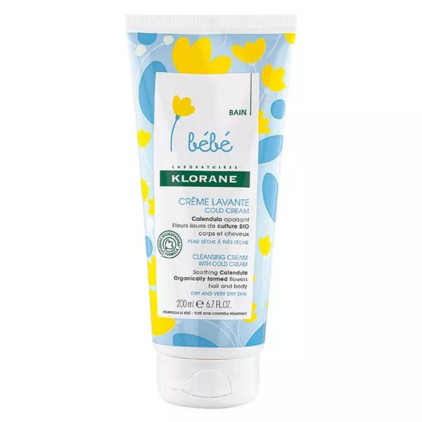 Klorane Bébé Calendula Crème Lavante Cold Cream 200ml