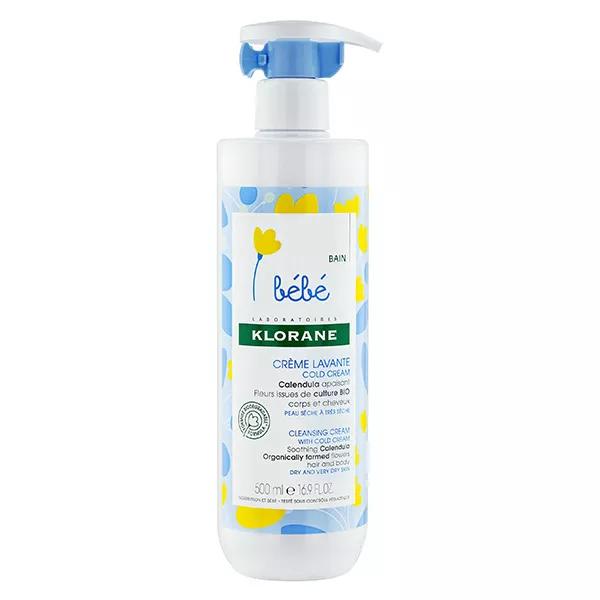Klorane Bébé Calendula Crème Lavante Cold Cream 500ml
