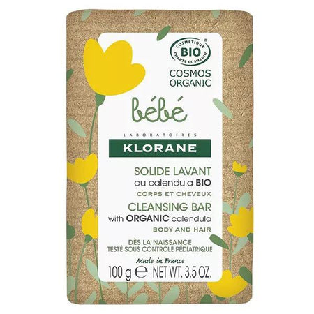 Klorane Bébé Savon Solide Lavant Calendula Bio 100g