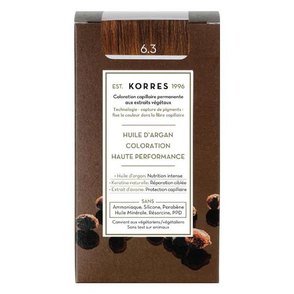Korres 6.3 BLOND MIEL DORÉ Coloration - Argan