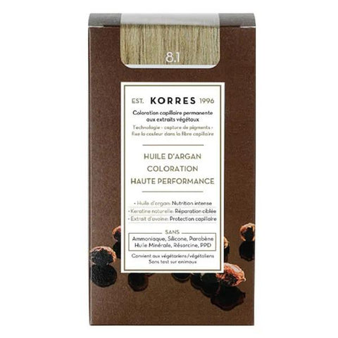 Korres Argan Oil Advanced Colorant 8.1 Hellaschblond (1 Stück)