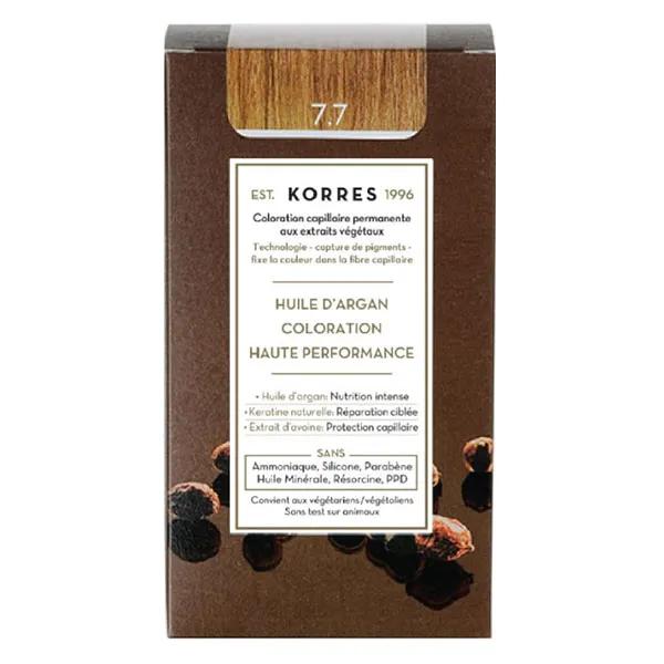Korres Capillaire Coloration Permanente Blond Marron 7.7