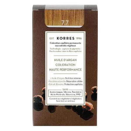 Korres Capillaire Coloration Permanente Blond Marron 7.7