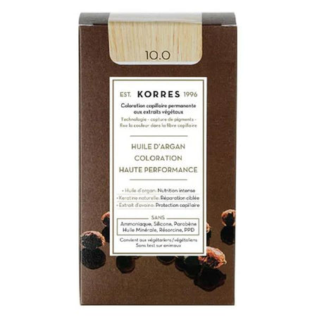 Korres Capillaire Coloration Permanente Blond Platine 10.0