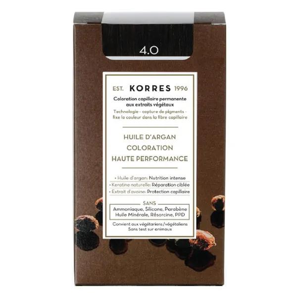 Korres Capillaire Coloration Permanente Châtain Naturel 4.0