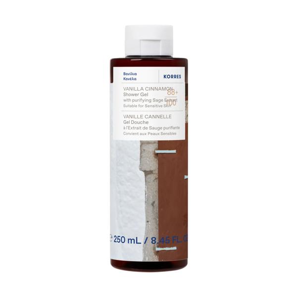 Korres Gel douche Vanille Cannelle 250ml