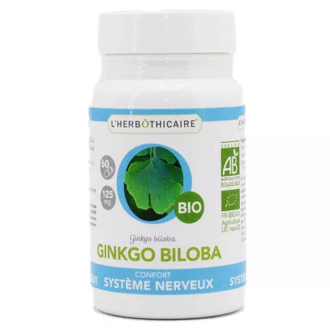 L'Herbôthicaire Organic Ginkgo Biloba 60 capsules