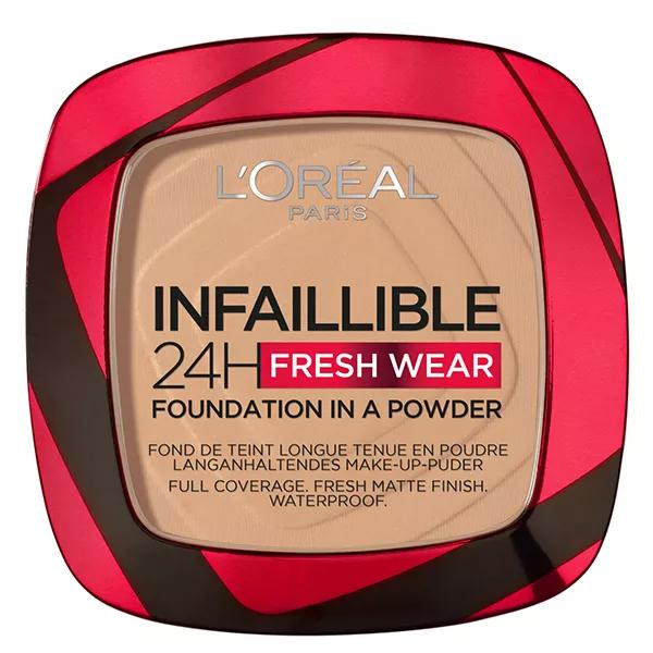 L'Oréal Paris Infaillible 24h Fresh Wear Fond de Teint Poudre N°140 Beige Doré (9 g)