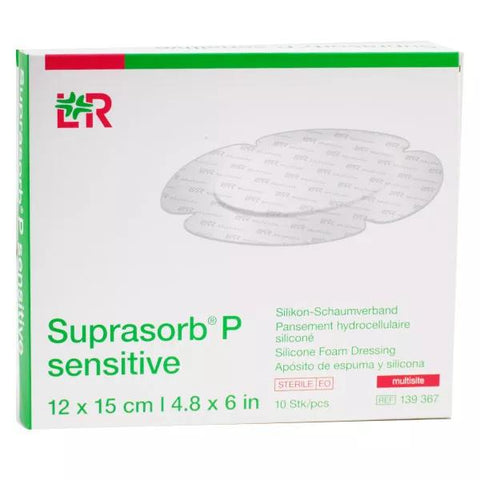 L&R Suprasorb P Sensitive Multisite 12cm X 15cm 10 Stück