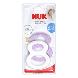 Nuk Set Anneau De Dentition 3-12m 2 Unités