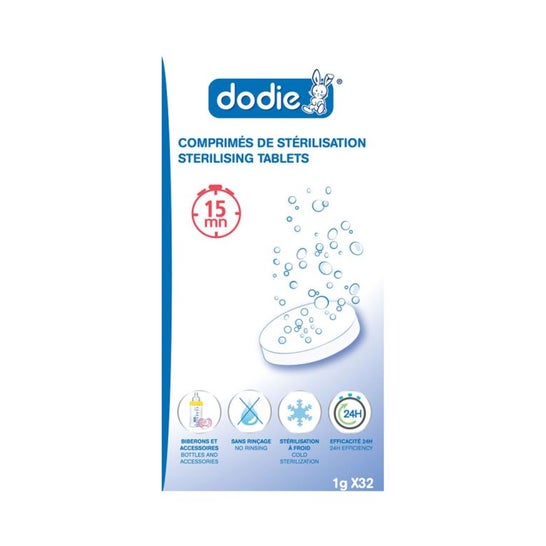 Dodie Comprimés De Stérilisation À Froid 32 Comprimés
