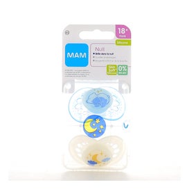 Mam Original Nuit Sucette Silicone 18M+ 2 Unités