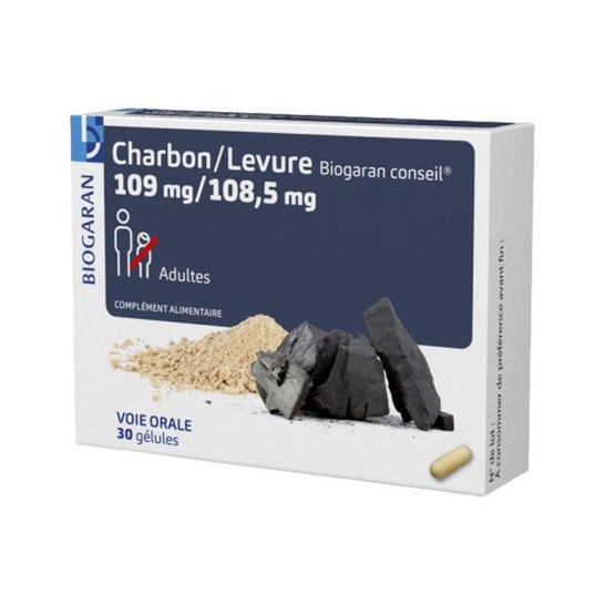 Biogaran Charbon Levure 30 gélules