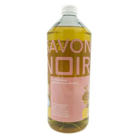 La Compagnie du Bicarbonate Liquid Black Soap with Linseed Oil 1 L