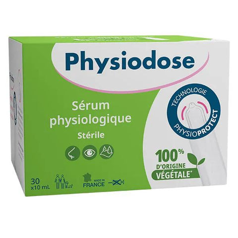 Physiodose Physiologische Kochsalzlösung, steril, pflanzlicher Kunststoff (30x10 ml)