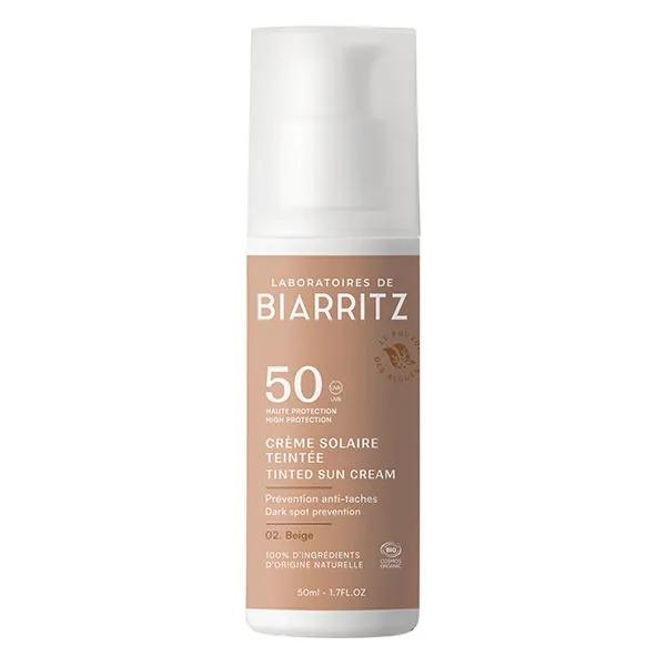 Laboratoires de Biarritz Soins Solaires Crème Teintée SPF50 Beige Bio 50ml