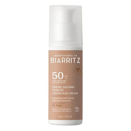 Laboratoires de Biarritz Soins Solaires Crème Teintée SPF50 Beige Bio 50ml