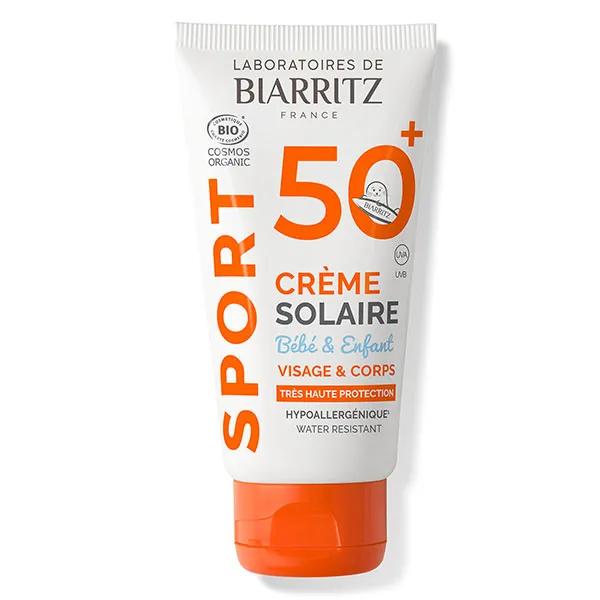 Laboratoires de Biarritz Soins Solaires Sport Crème Enfant SPF50+ Bio 50ml