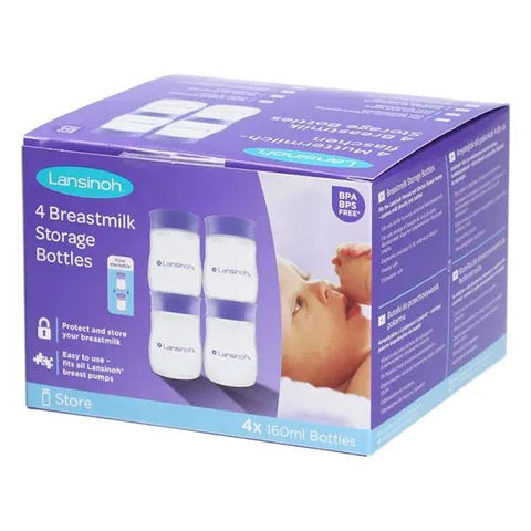 Lansinoh Breast Milk Storage Pots 4x160ml