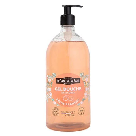 Le Comptoir Du Bain - Extra mildes Duschgel Weißer Pfirsich Flasche 1L