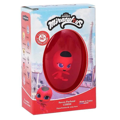 Le Comptoir Du Bain & Miraculous Feste Seife Kirsche Tikki Figur 75g