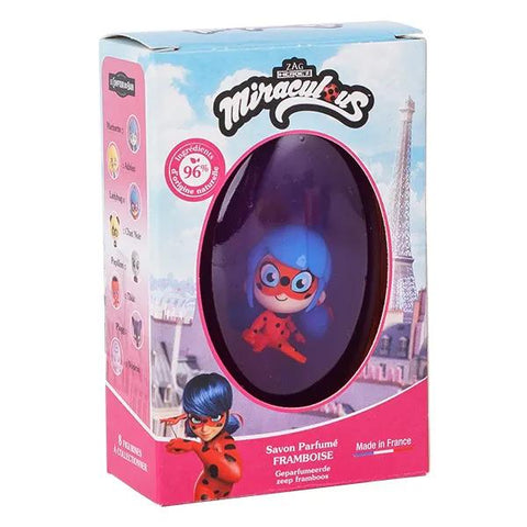 Le Comptoir Du Bain & Miraculous Feste Seife Himbeere Ladybug Figur 75g