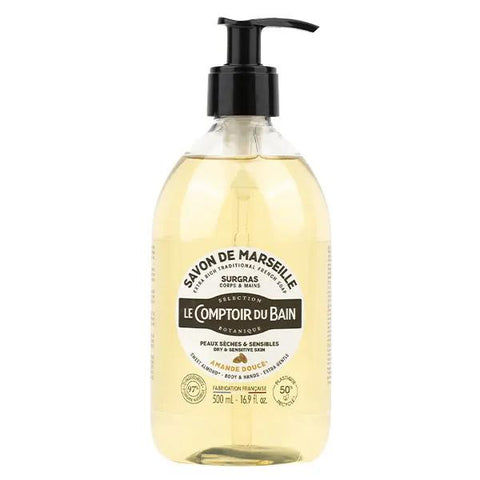 Le Comptoir du Bain Flüssige rückfettende Seife Süßmandel 500ml