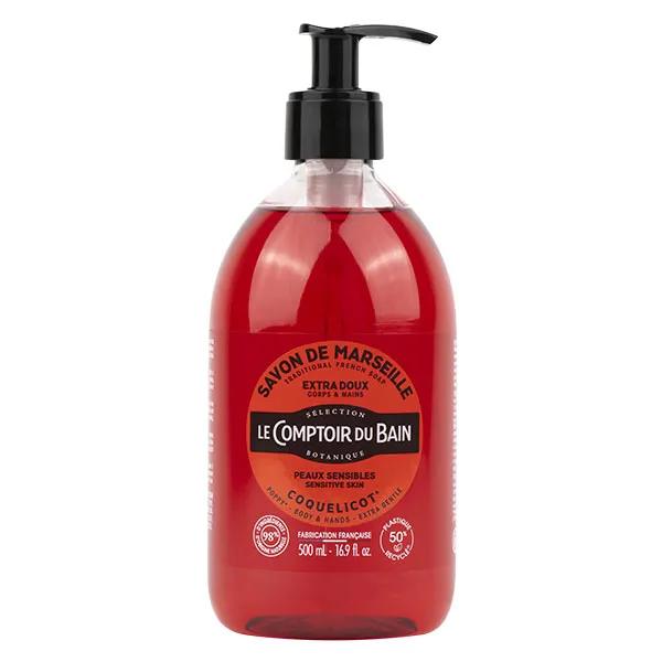 Le Comptoir du Bain Savon de Marseille Coquelicot Extra Doux 500ml
