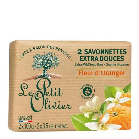 Le Petit Olivier - 2 Extra Sanfte Seifen - Orangenblüte 2 x 100g