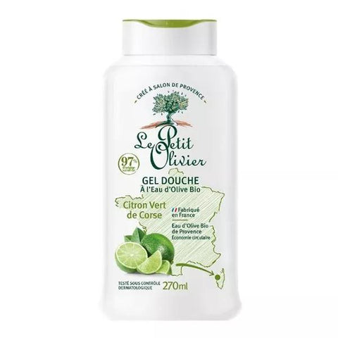 Le Petit Olivier Gel douche Citron vert de Corse sans savon (270 ml)