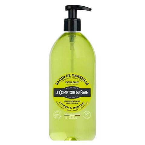 Le comptoir du Bain Traditionelle Marseille-Seife Zitrone-Minze 1L