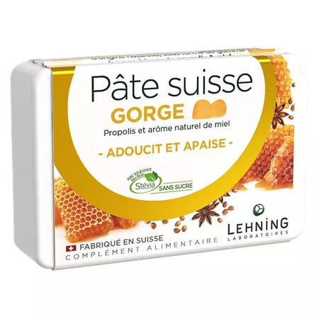 Lehning O.R.L Pâte Suisse Propolis et Miel 40 gommes