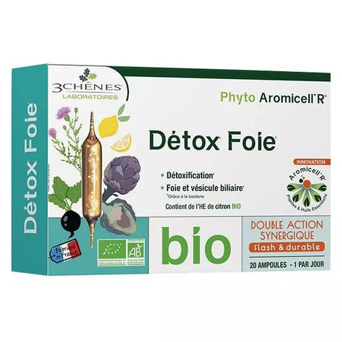Les 3 Chênes Phyto Aromicell'R Détox Leber Bio 20 Ampullen
