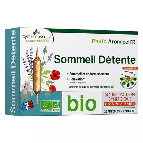 Les 3 Chênes Phyto Aromicell'R Schlaf Entspannung Bio 20 Ampullen