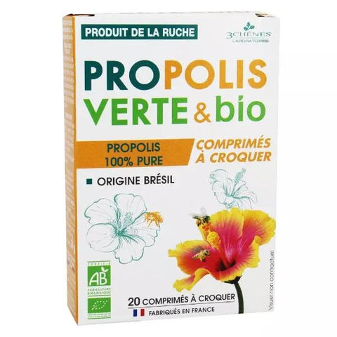 Les 3 Chênes Tonus & Immunité Grüne & Bio Propolis 20 Kautabletten