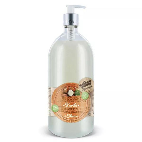Les Petits Bains de Provence Überfettendes Duschgel ohne Seife Karité 1L