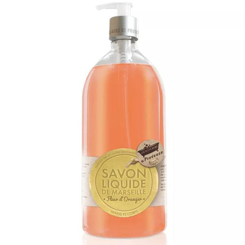Les Petits Bains de Provence Flüssige Marseille-Seife Orangenblüte 1L