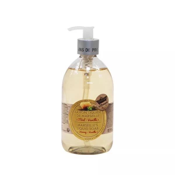 Les Petits Bains de Provence Savon Liquide de Marseille Miel Vanille 500ml