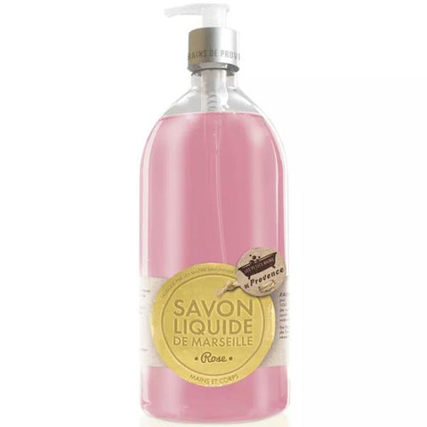 Les Petits Bains de Provence Flüssige Marseille-Seife Rose 1L