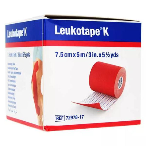 Leukotape® K Elastisches Klebeband Rot 5 m x 7,5 cm