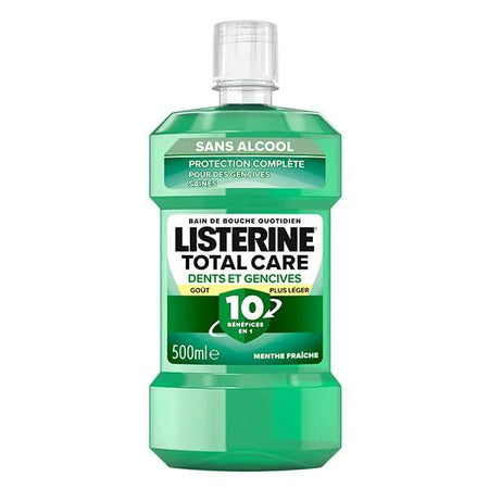 Listerine Bain de Bouche Total Care 10en1 Dents Genvices Sans Alcool 500ml