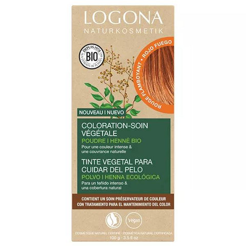 Logona Pflanzen-Haarfarbe Flammendrot 100g