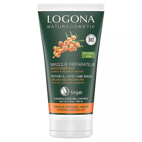 Logona Soins Capillaires Masque Réparateur à l'Argoursier Bio 150 ml