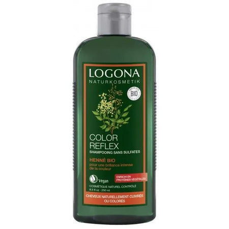 Logona Soins Capillaires Shampoing Color Reflex au Henné Bio 250ml