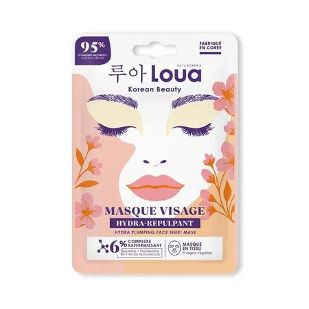 LOUA K-Beauty Masque coréen visage en tissu hydra-repulpant