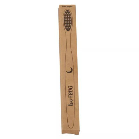 Lov'FROG Brosse à Dent Bambou Charbon Actif Adulte Motif Lune
