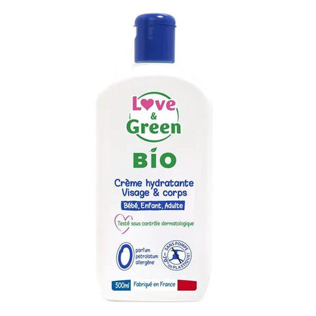 Love & Green Crème Hydratante Visage & Corps Bio 500ml